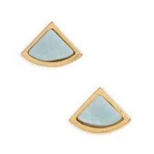 Madewell Blue Fan Earrings (Discontinued)